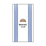 Serviettes rectangulaires Breakfast Club – motif croissant – Opjet Paris