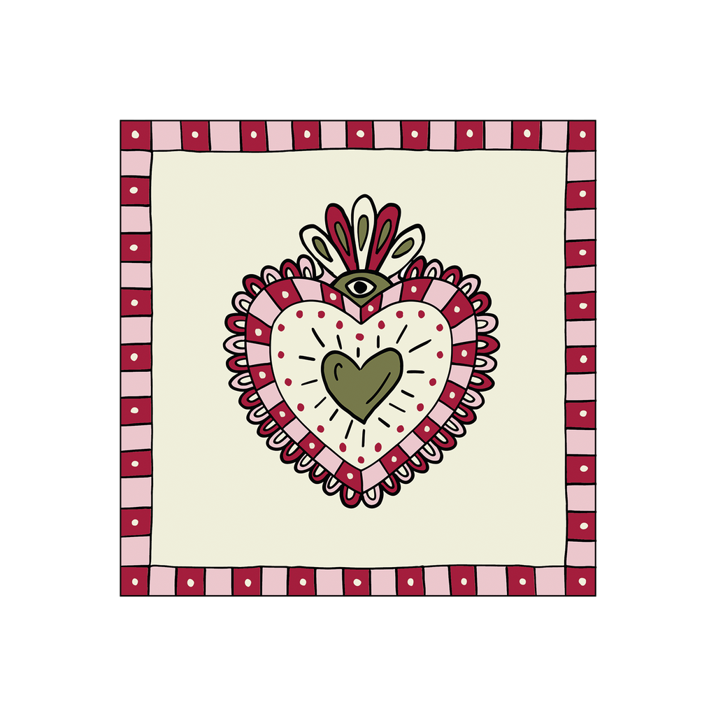 Serviettes en papier - EX-VOTO rose