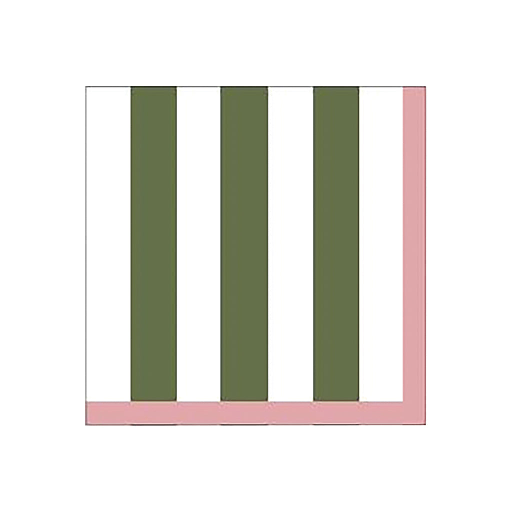 Serviettes en papier à rayures