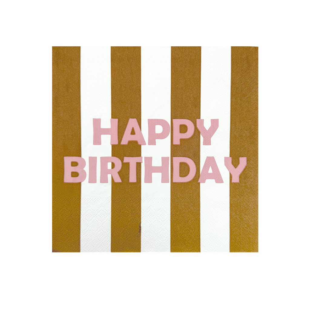 Serviettes en papier Happy birthday
