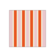 Serviettes en papier carrées à rayures roses et oranges – lot de 20 – OPJET PARIS
