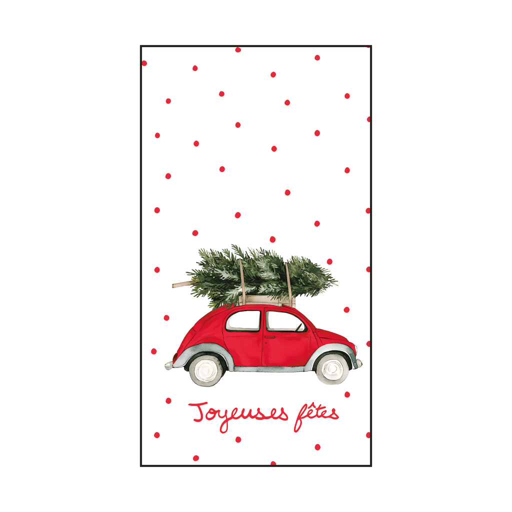 Serviettes en papier - SAPIN & VOITURE