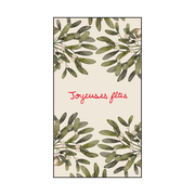 serviettes en papier gui Joyeuses Fêtes OPJET PARIS