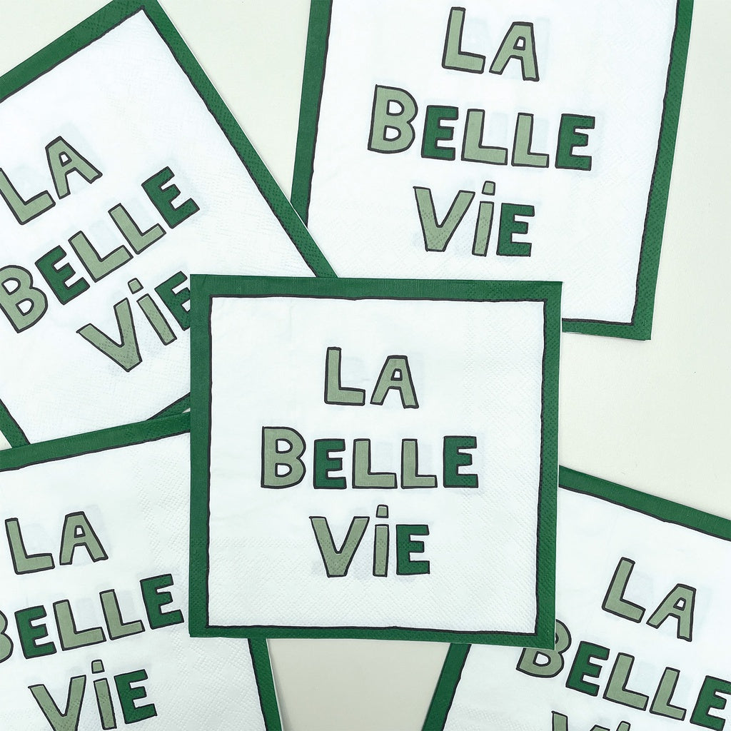Serviettes en papier LA BELLE VIE