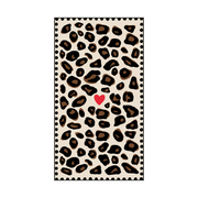 Serviettes en papier - léopard & coeur