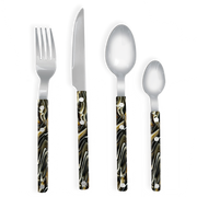 Set de couverts marbrés Gustave – Couteau, fourchette, cuillère à soupe, cuillère | OPJET Paris