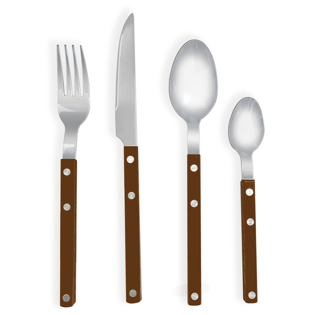 Set de 4 couverts GUSTAVE – moka