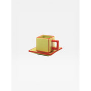 Set de 2 tasses TILE - jaune & orange
