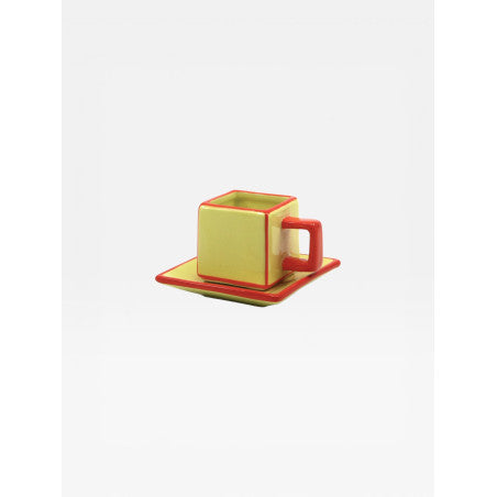 Set de 2 tasses TILE - jaune & orange
