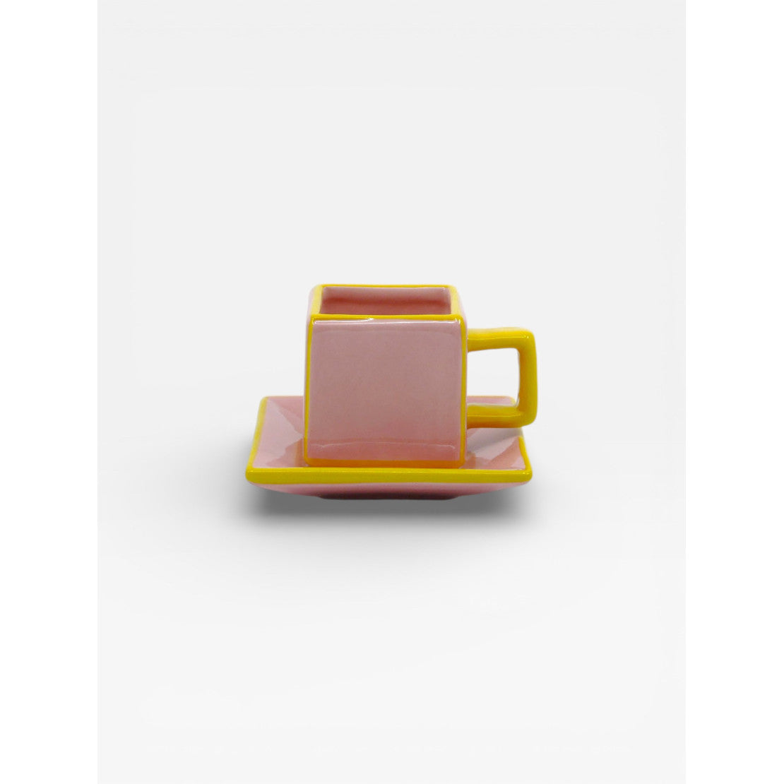 Set de 2 tasses TILE - rose & jaune
