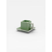 Set de 2 tasses TILE - vert & blanc