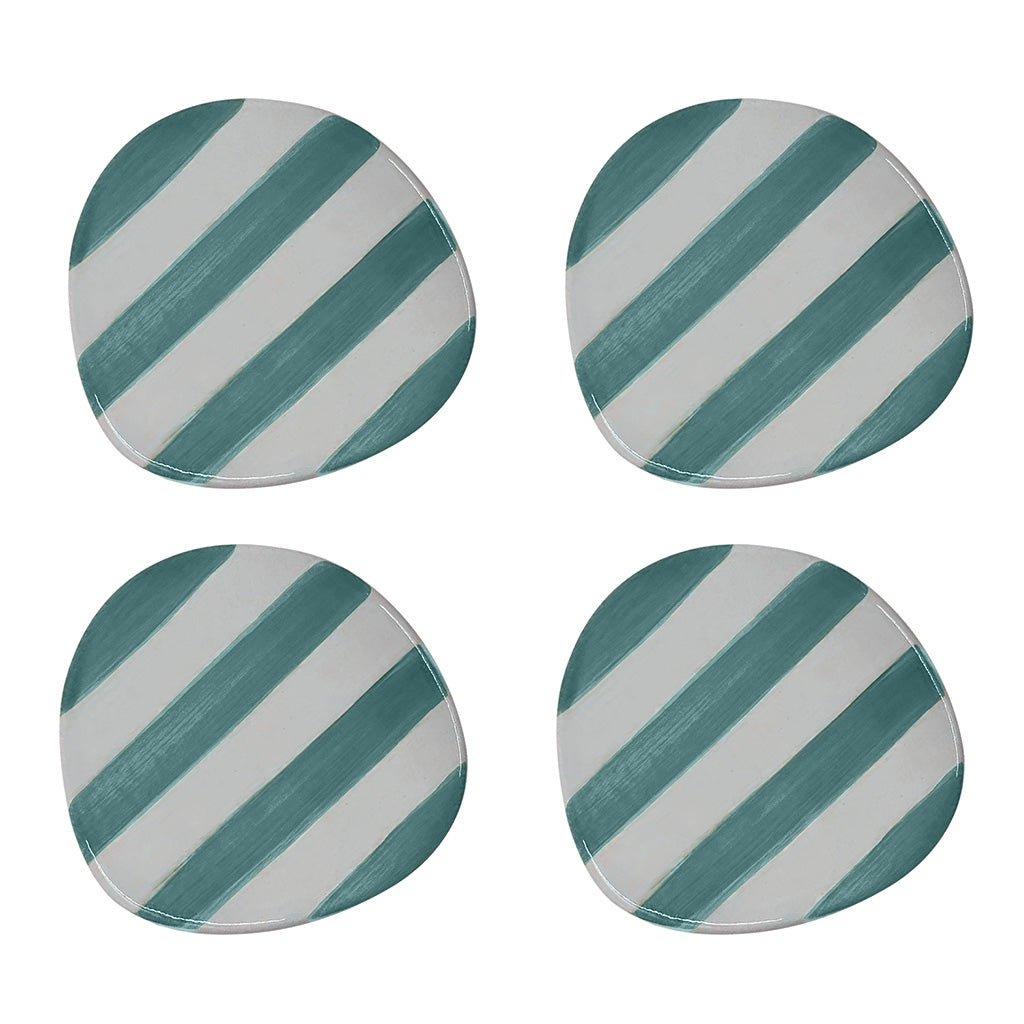 Set de 2 dessous de verre rayés