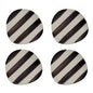 Set de 4 dessous de verre rayés