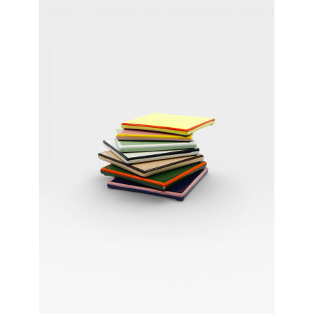 Set de 4 dessous de verre TILE - jaune & orange