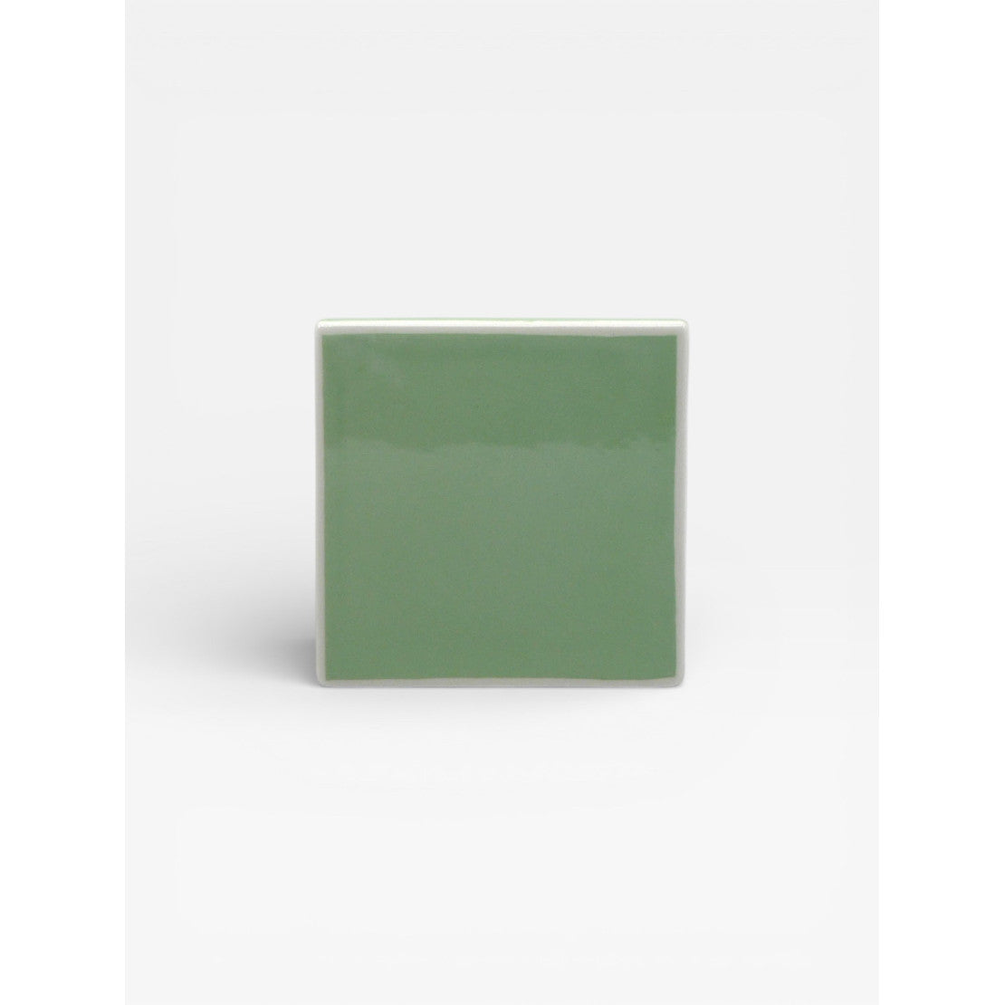 Set de 4 dessous de verre TILE - vert & blanc