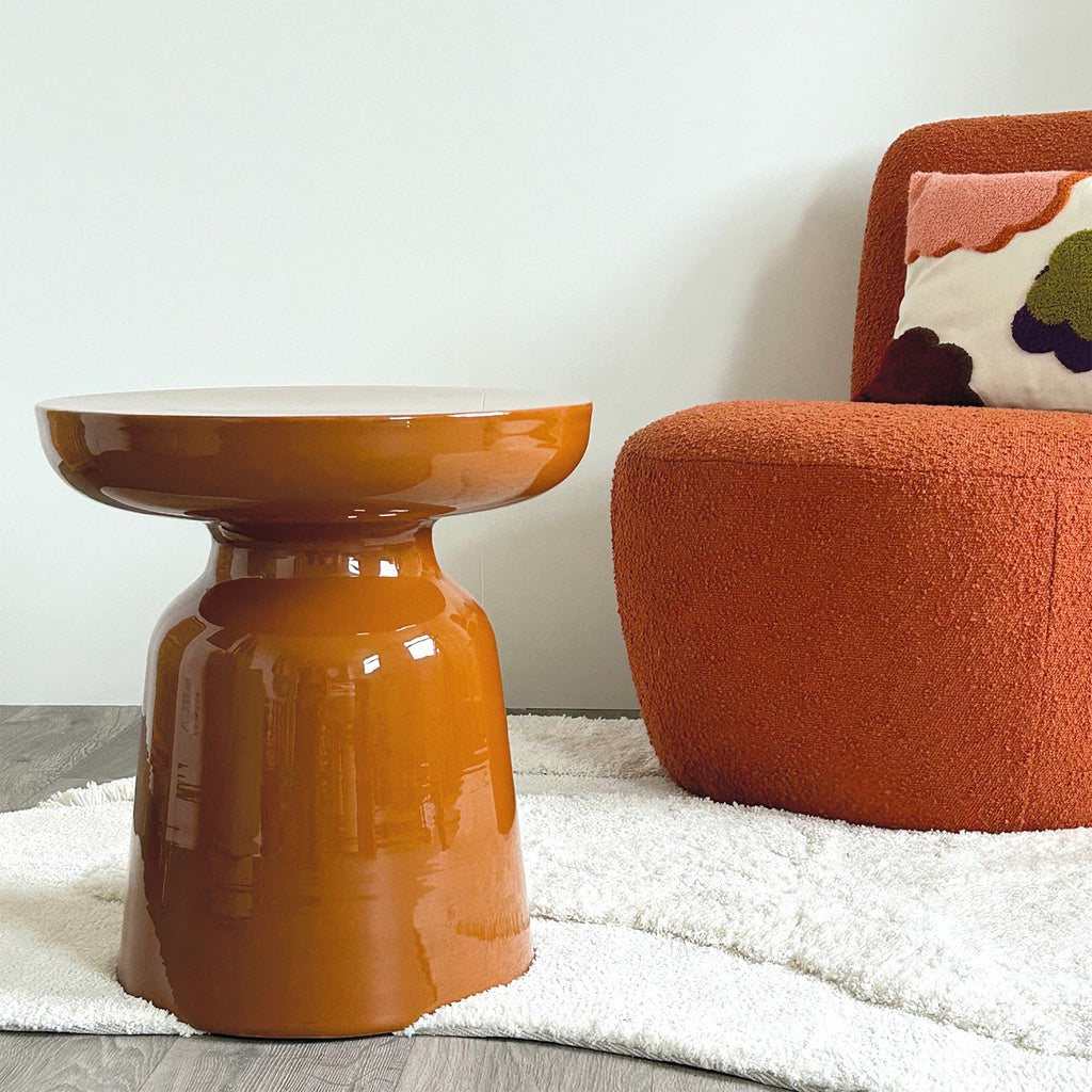 Table d'appoint / Bout de canapé BIBI - ocre