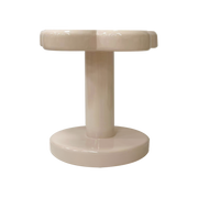 Table d’appoint Flower Funk beige en oxyde de magnésium – OPJET PARIS