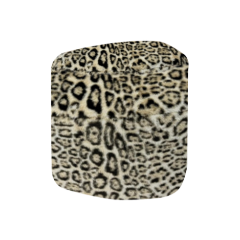 Tabouret Eve léopard en fausse fourrure – OPJET Paris