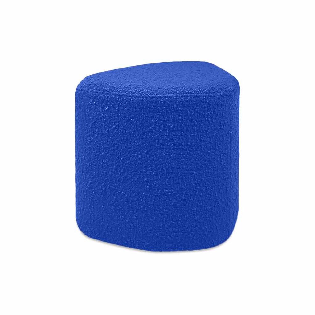 Pouf EVE en tissu bouclette bleu de la marque OPJET PARIS 