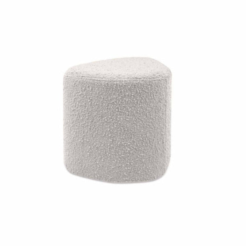 Tabouret en tissu bouclette blanc de la marque OPJET PARIS