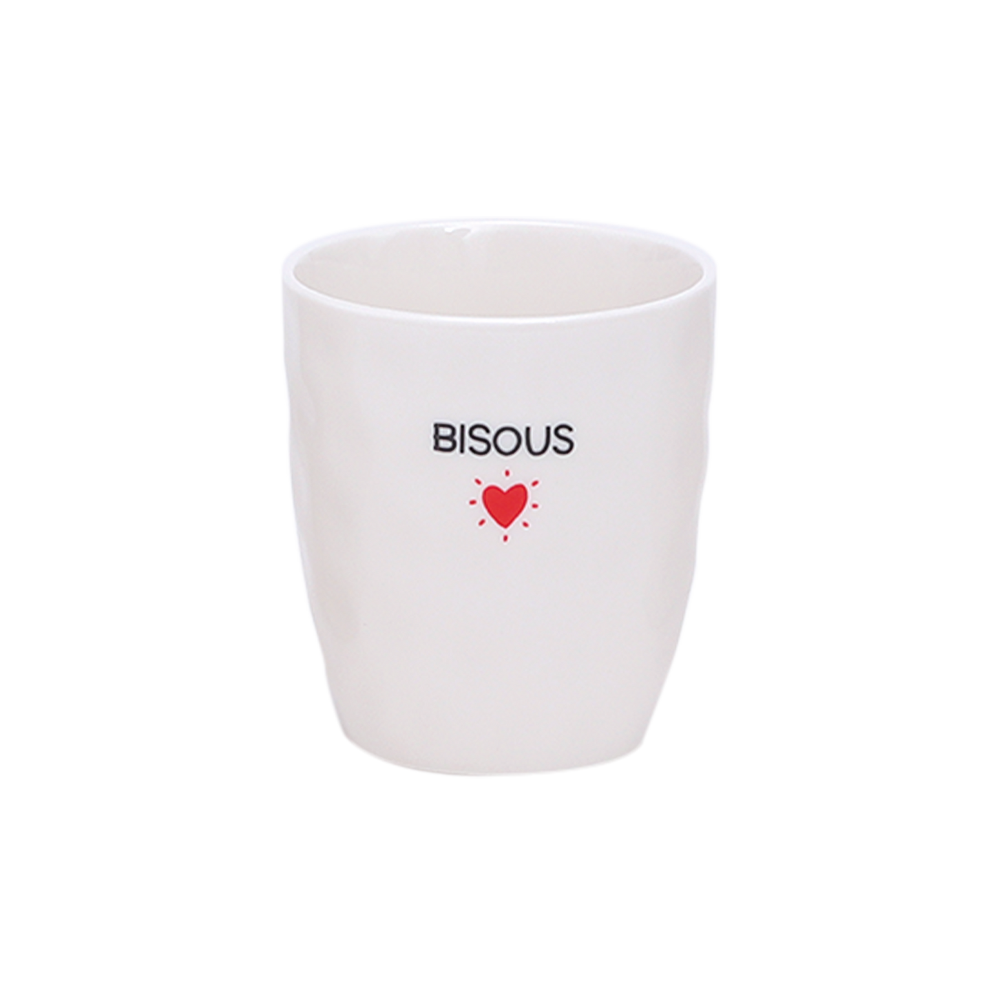 Tasse à message & coeur rouge