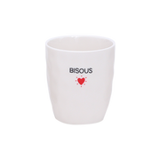 Tasse à message & coeur rouge