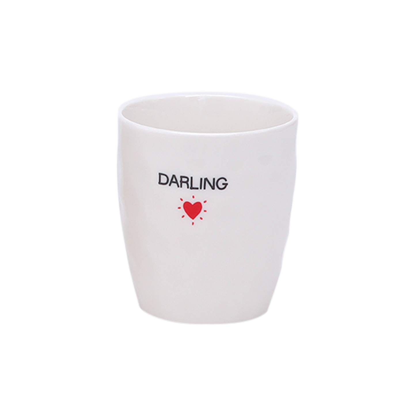 Tasse à message & coeur rouge
