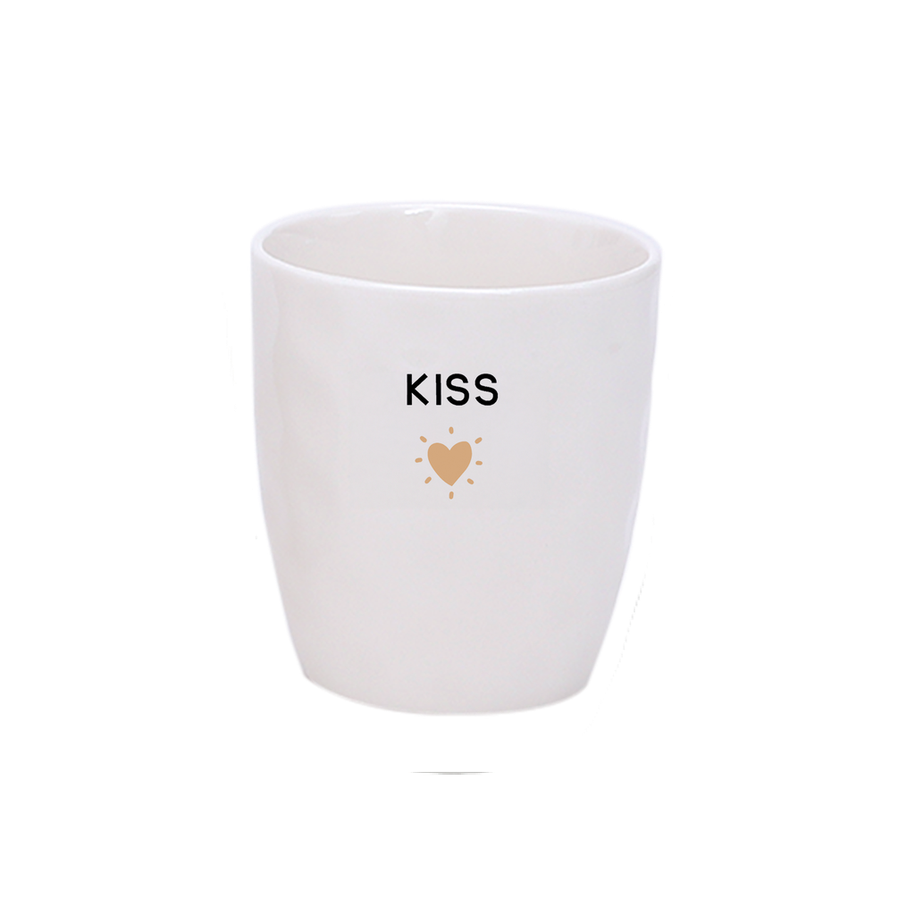 Tasse à message & cœur doré