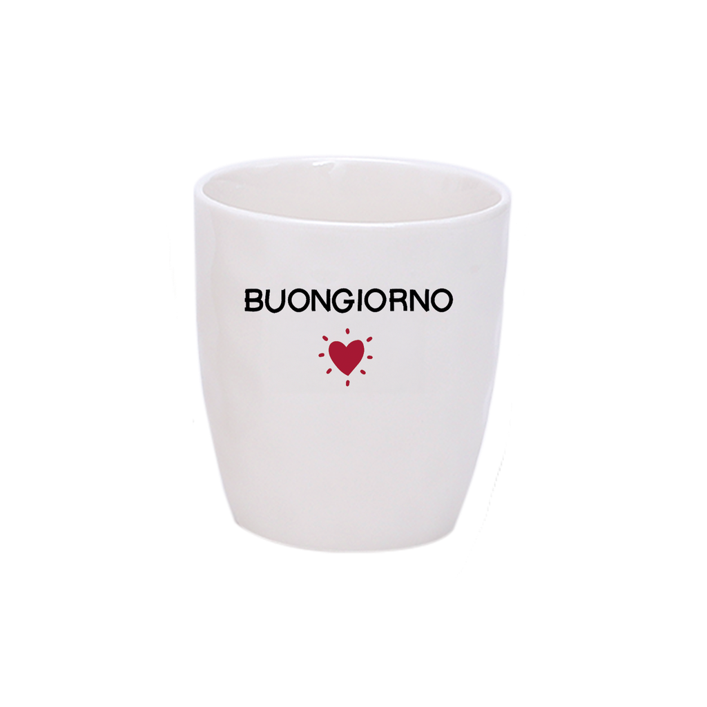 Tasse à message & coeur rouge