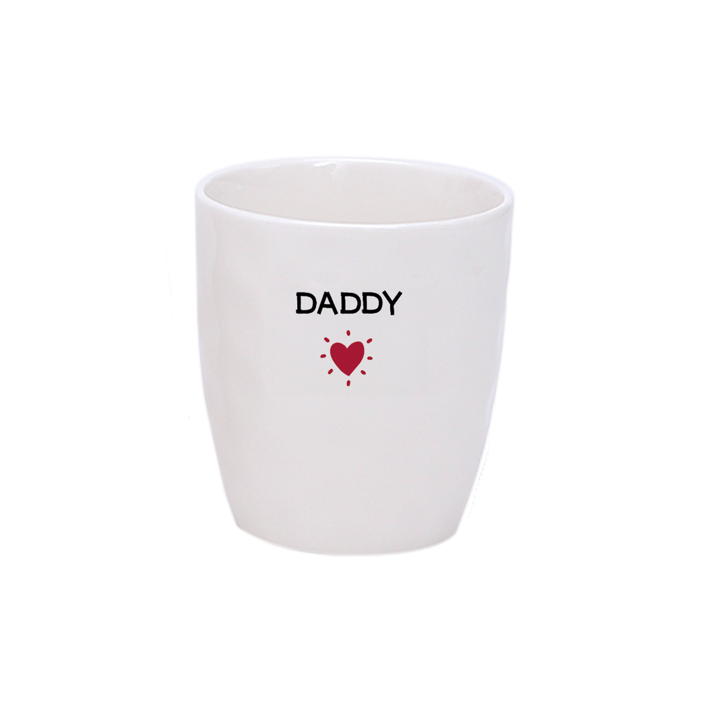 Tasse à message & coeur rouge
