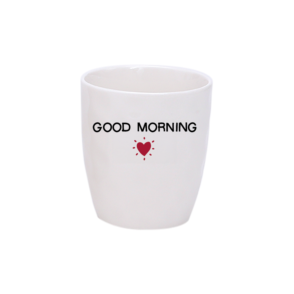 Tasse à message & coeur rouge