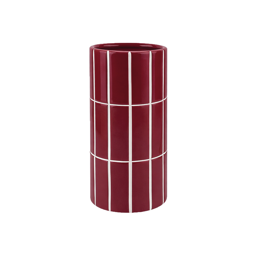 Vase Carrelage - burgandi