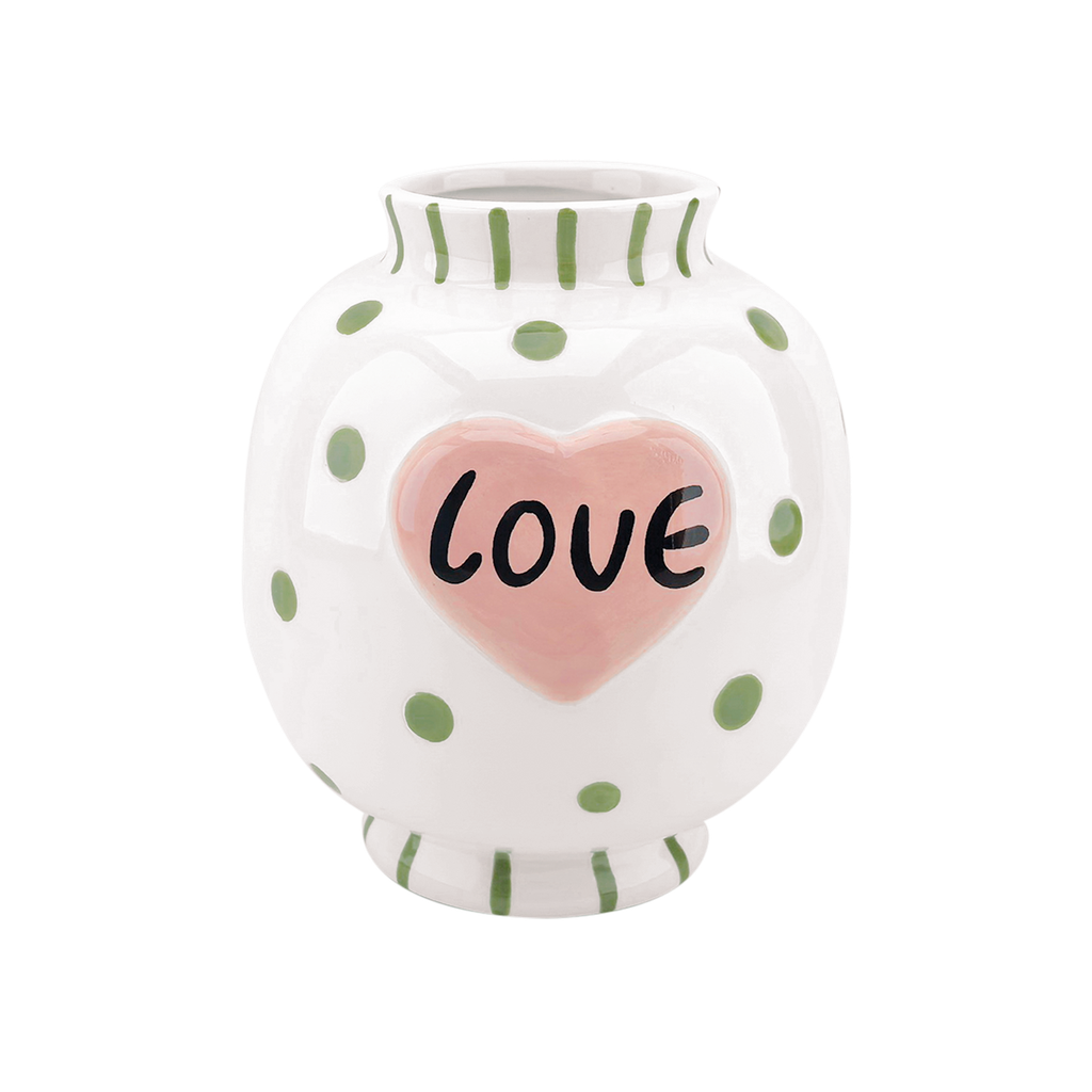 Vase LOVE - blanc