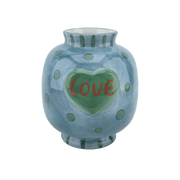 Vase LOVE - bleu