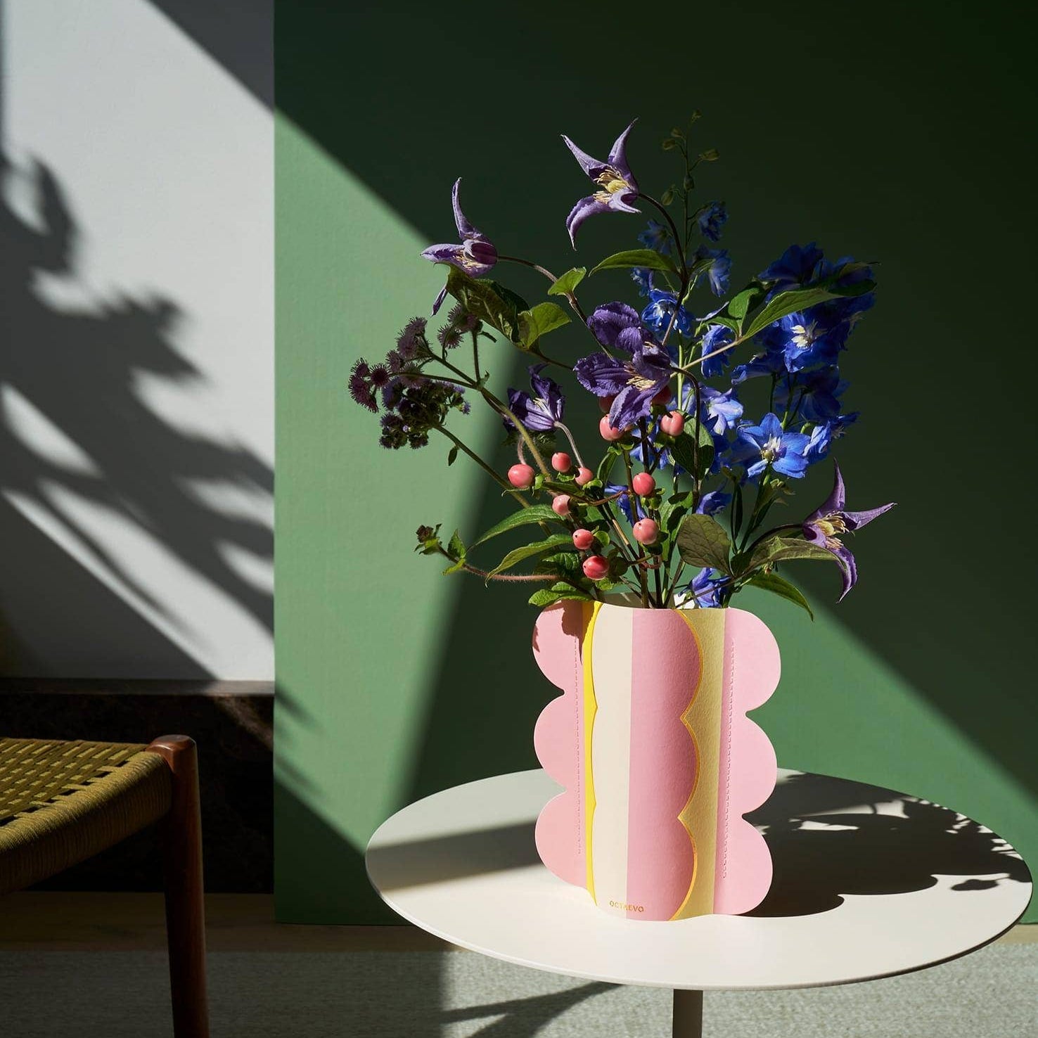 Mini Vase en papier VAGUE RIVIERA