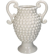 Vase blanc, en porcelaine avec anses | KERSTEN