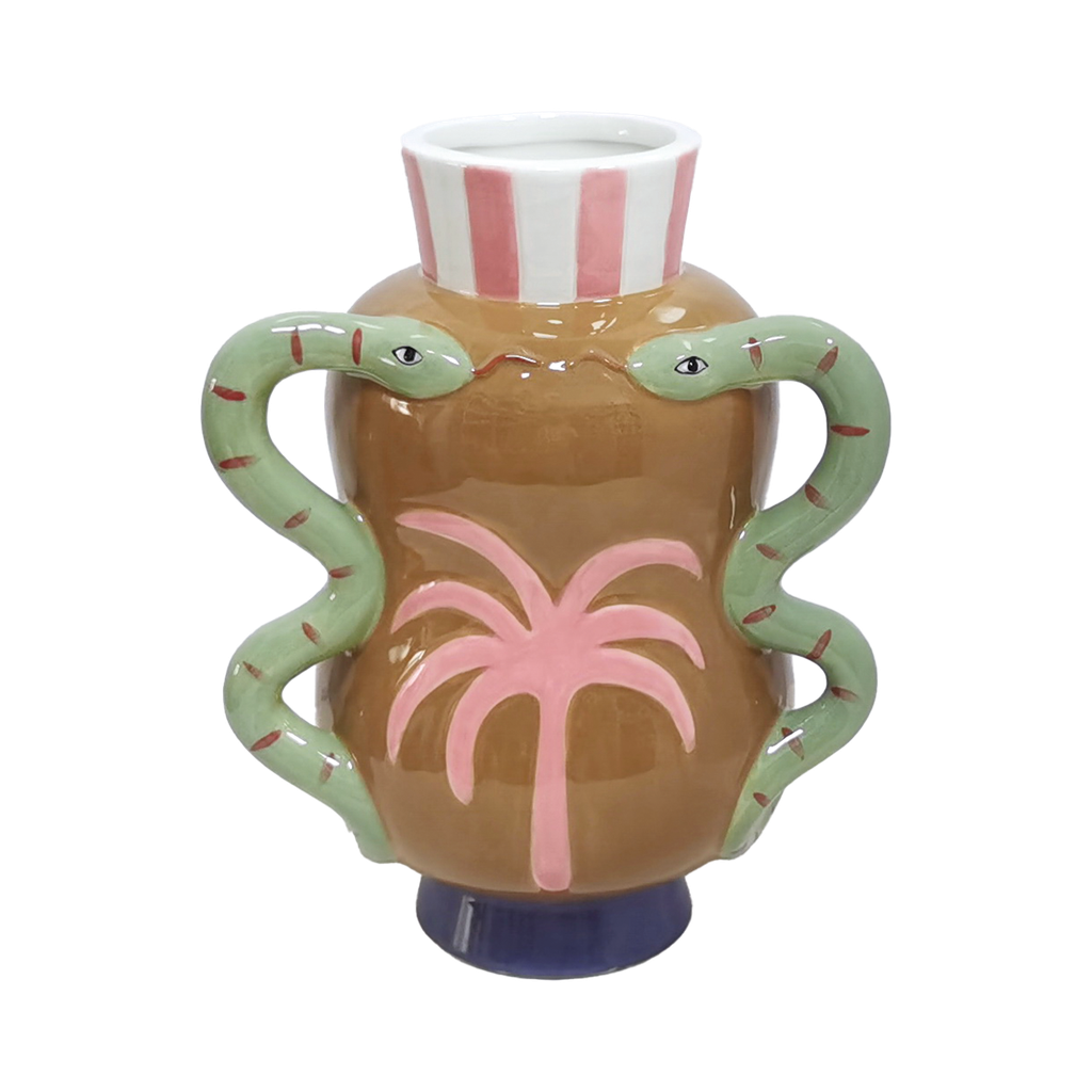 Vase SERPENTS - marron