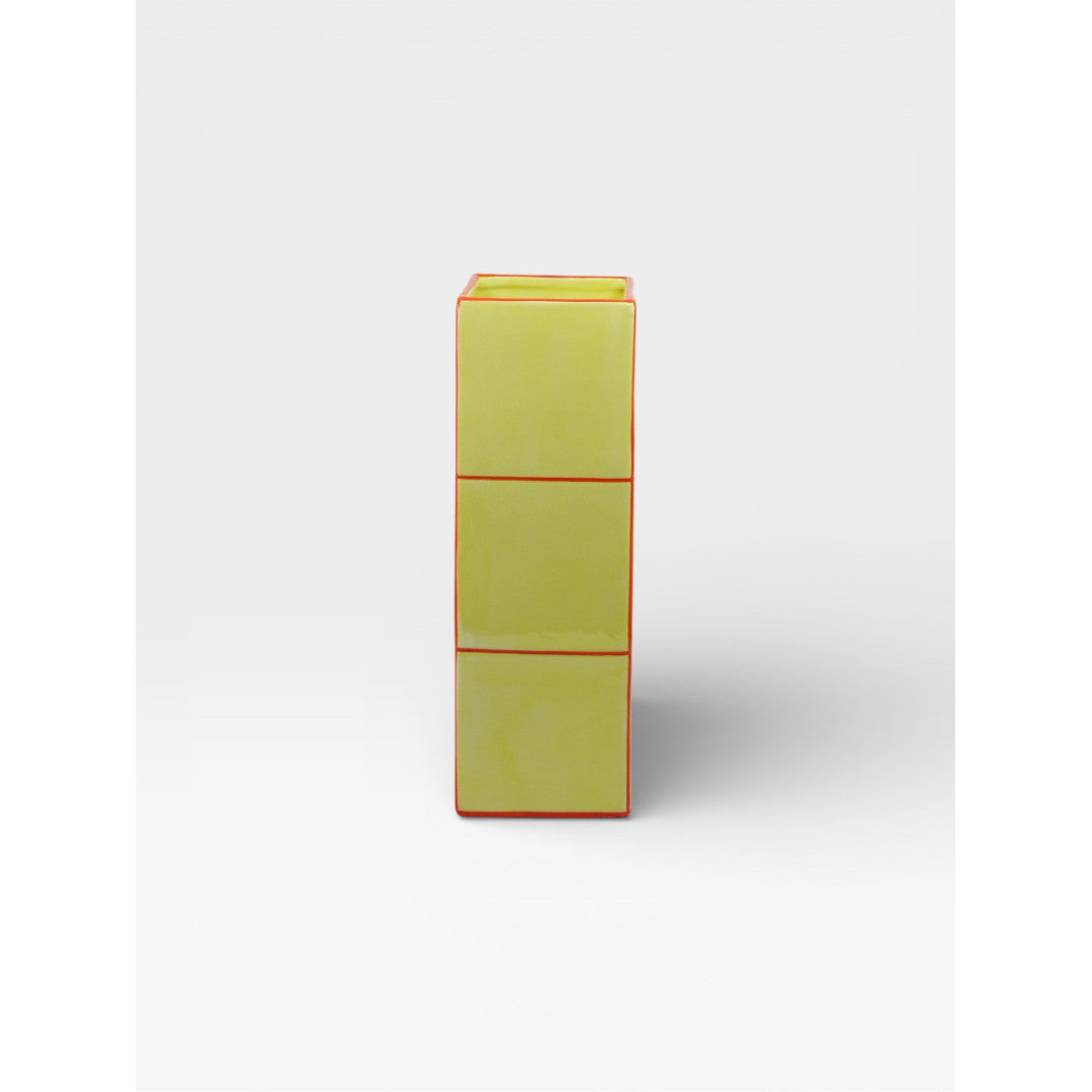Vase TILE - jaune & orange