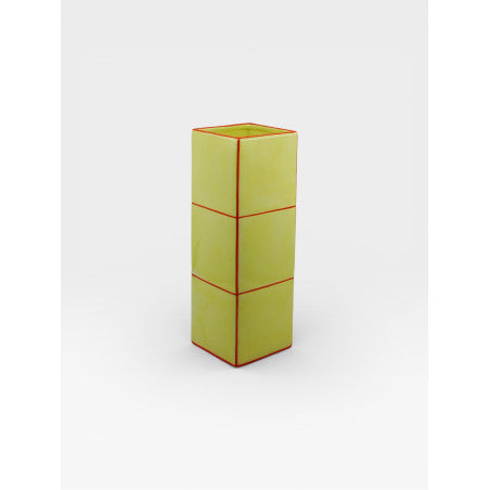 Vase TILE - jaune & orange