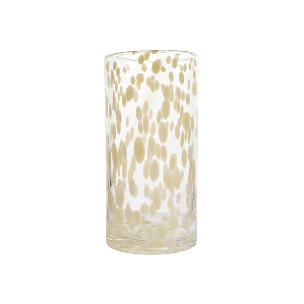 Vase multicolore en verre soufflé