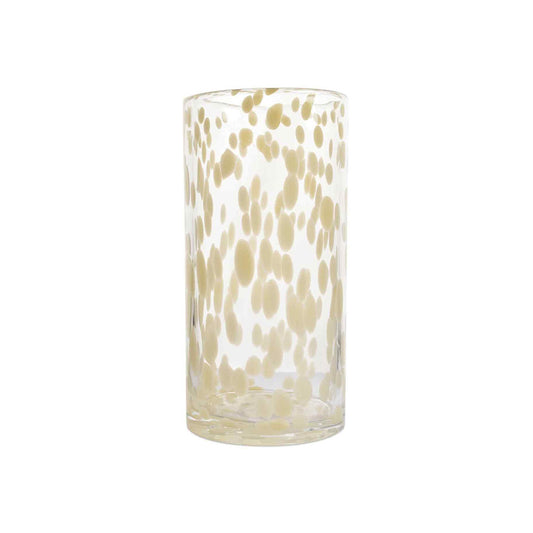 Vase multicolore en verre soufflé