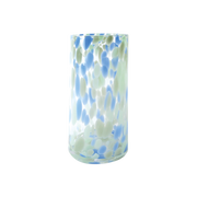 Vase multicolore en verre soufflé