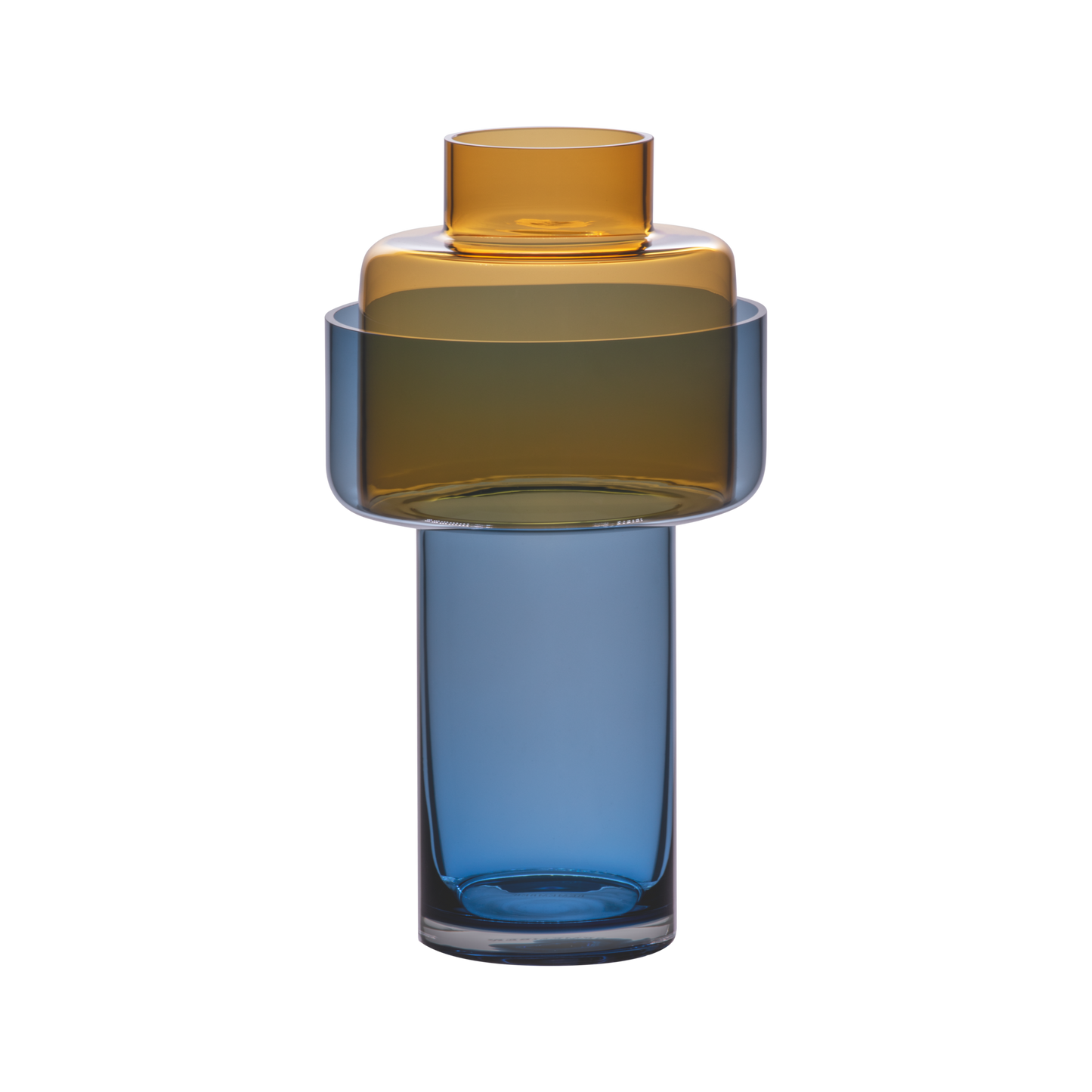 Vase AURA - bleu & ambre