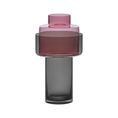 Vase AURA - violet & noir