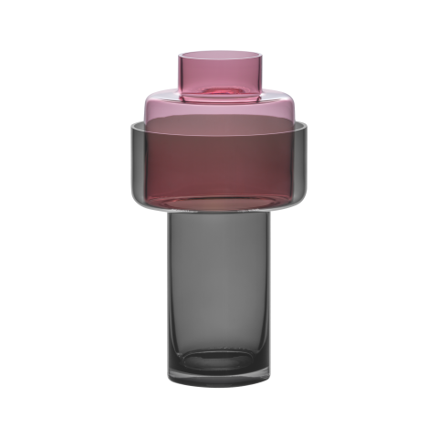 Vase AURA - violet & noir