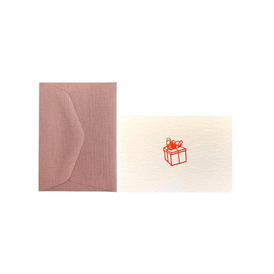 Mini carte et enveloppe - CADEAU