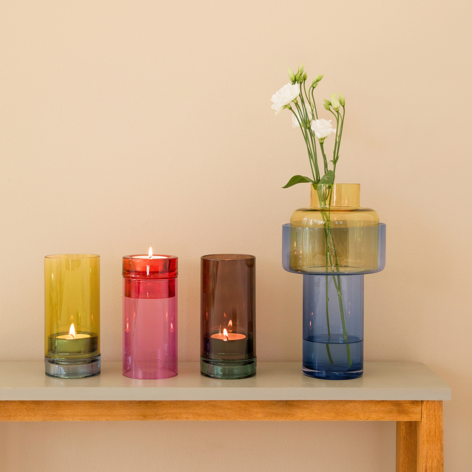 Photophore en verre LYS