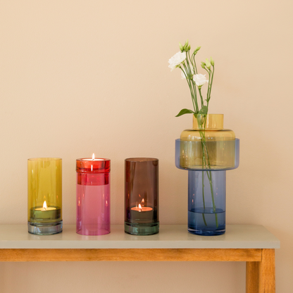 Photophore en verre LYS