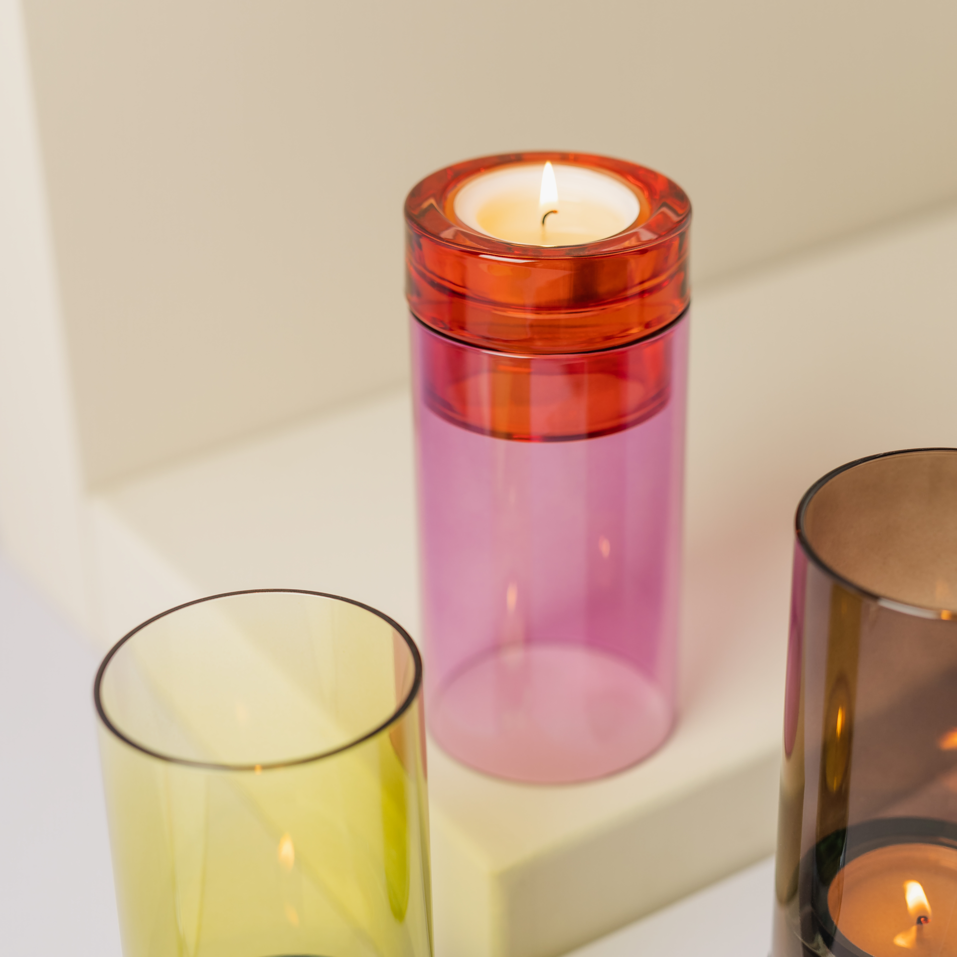 Photophore en verre LYS